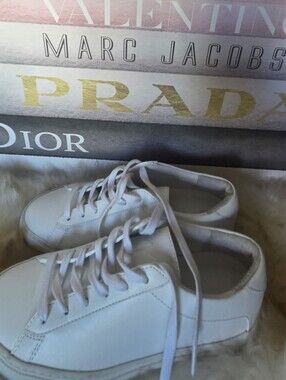 KOIO White Leather Low-Top Sneakers